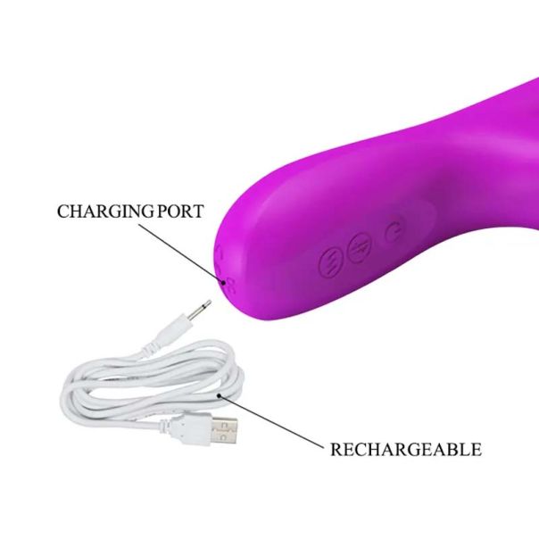 Ljubičasti Multifunkcionalni Vibrator sa Pomeranjem - 014902