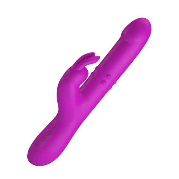 Ljubičasti Multifunkcionalni Vibrator sa Pomeranjem - 014902
