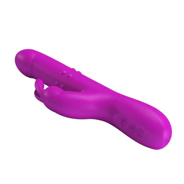 Ljubičasti Multifunkcionalni Vibrator sa Pomeranjem - 014902