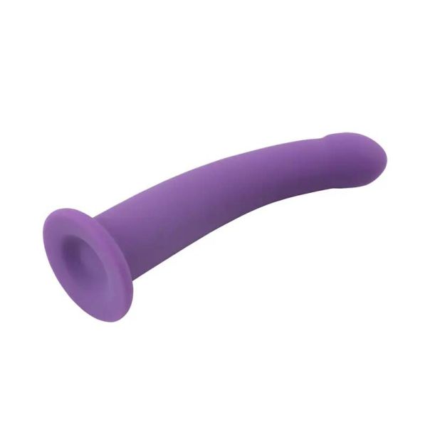 Ljubicasti silikonski dildo bez testisa Bend Over - CN-544094579