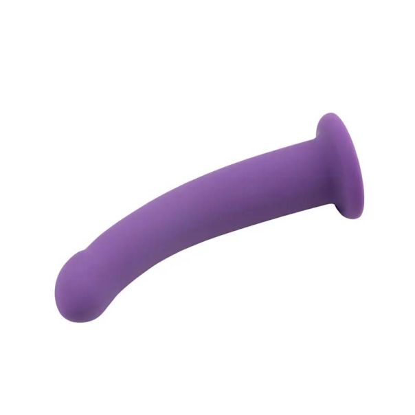 Ljubicasti silikonski dildo bez testisa Bend Over - CN-544094579