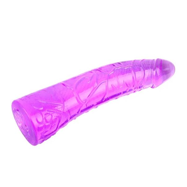 Ljubicasti TPE dildo 19cm - CN-133003835