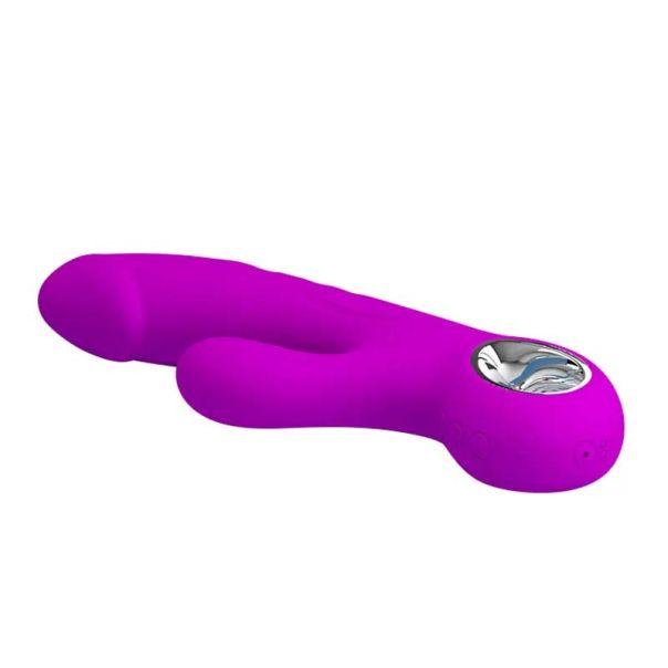 Ljubičasti vibrator sa dodatnom stimulacijom klitorisa Gordon - 014513