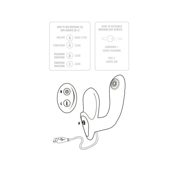 Masažer Prostate Mustang - 10379