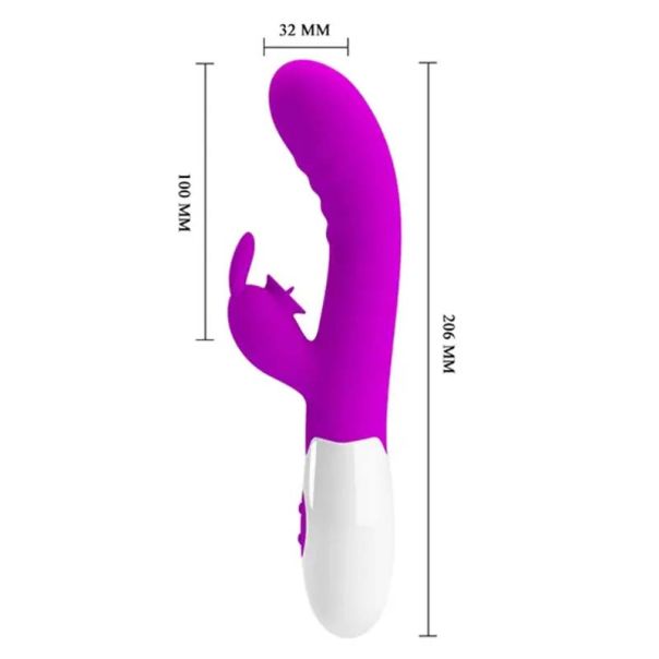 Ljubičasto multifunkcionalni vibrator sa jezičkom - 014795