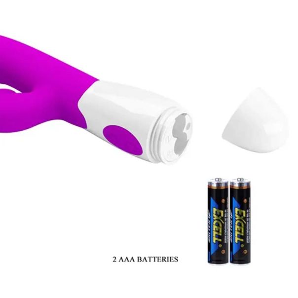 Ljubičasto multifunkcionalni vibrator sa jezičkom - 014795