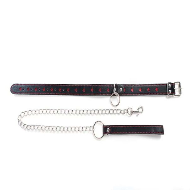 Ogrlica srce sa povodcem Heart Collar and Leash - ff001035