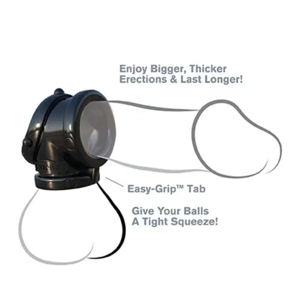 Crni prsten za penis i testise - 44744