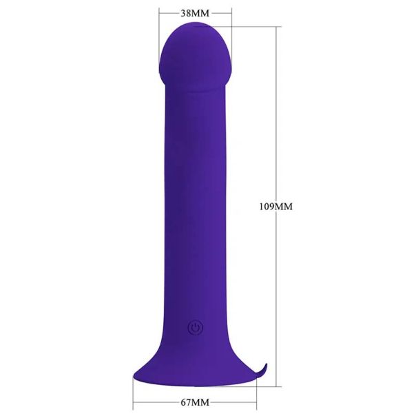Plavi vibro dildo sa pulsacijom Murray - 014952L