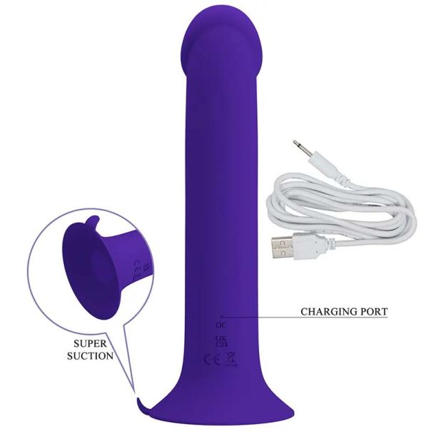Plavi vibro dildo sa pulsacijom Murray - 014952L