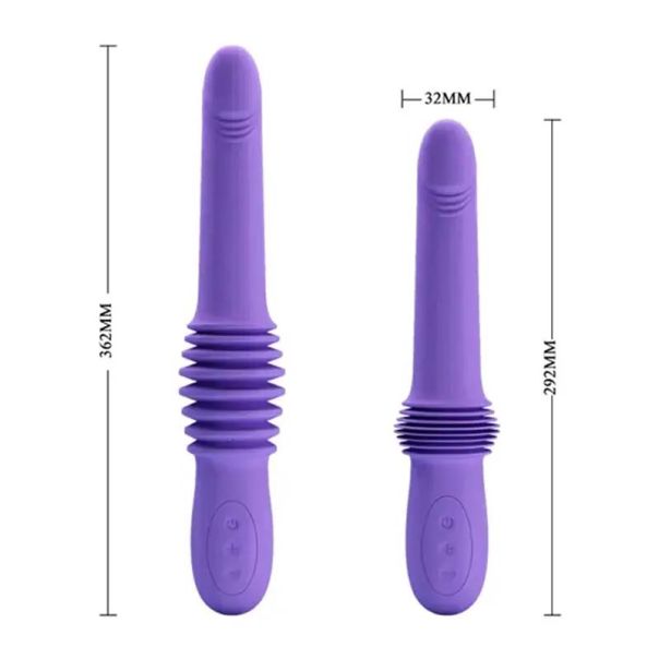 Pokrektljivi silikonski vibrator - 069006-1