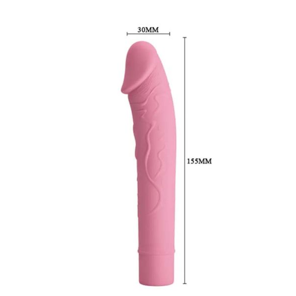 Realistični Silikonski Vibrator Vic Pink - 014701-1