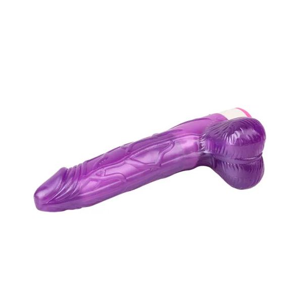 Realisticni vibrator sa testisima Luv Pleaser Purple - CN-131897131