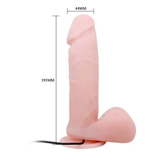 Rotirajući vibro dildo - 008017BR
