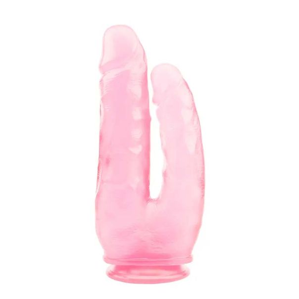 Roze dildo za duplu penetraciju 25cm - CN-711921806
