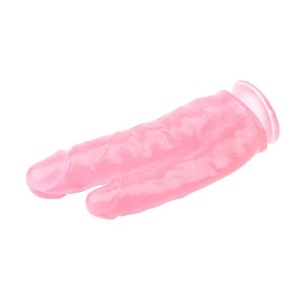 Roze dildo za duplu penetraciju 25cm - CN-711921806