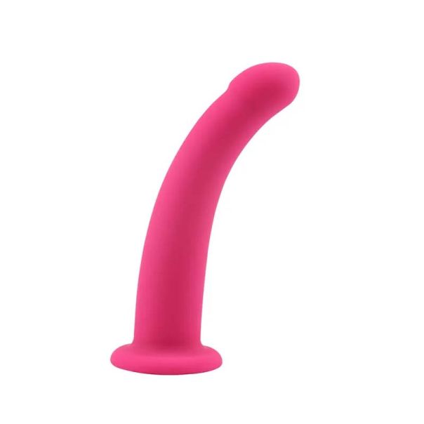 Roze silikonski dildo bez testisa Bend Over - CN-544098547