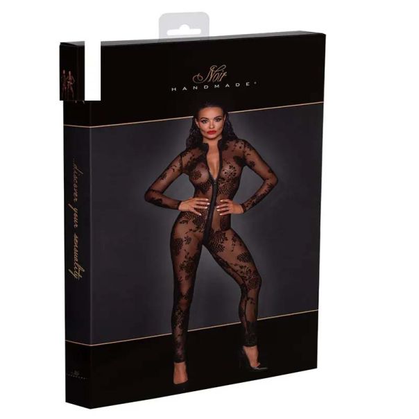 Seksi jednodelni kombinezon sa trostranim rajsferšlusom - F237