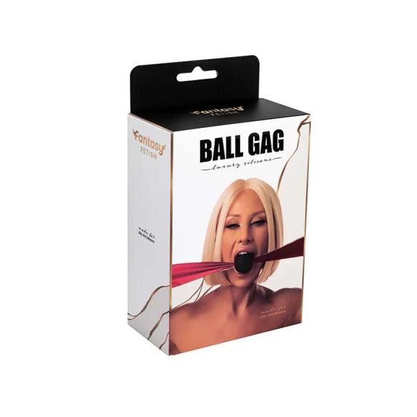 Silikonska kugla za usta sa satenskim vezovima Luxury Silicone Ball Gag - ff001009
