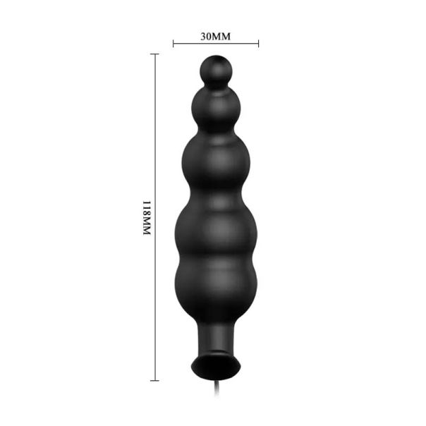 Silikonski analni dildo sa kuglicama - 040039N