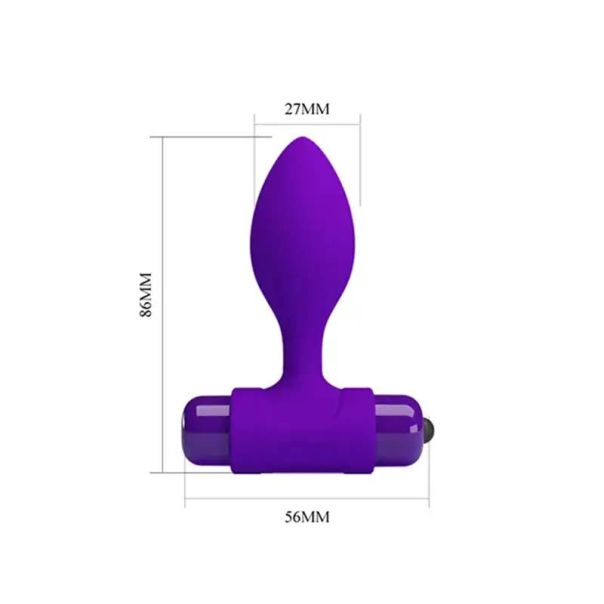 Silikonski analni vibrator - 040077-1-1