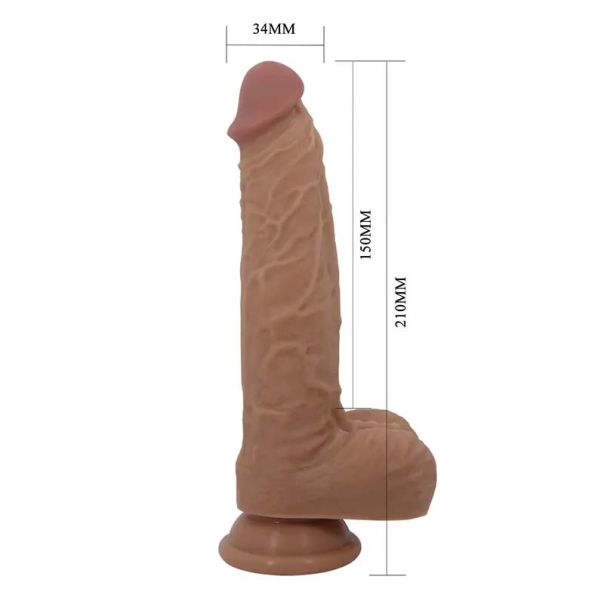 Silikonski vibro dildo sa pomeranjem 21cm Jonathan - 008111W