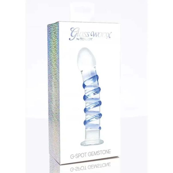 Stakleni dildo 18cm - 10612
