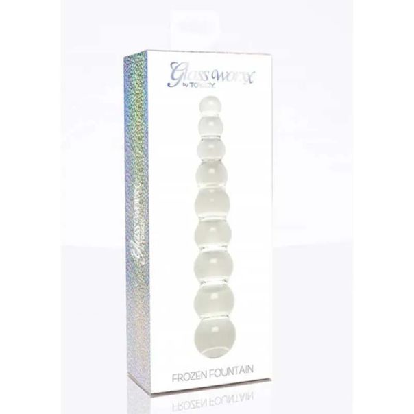 Stakleni dildo Frozen Fountain - 10610