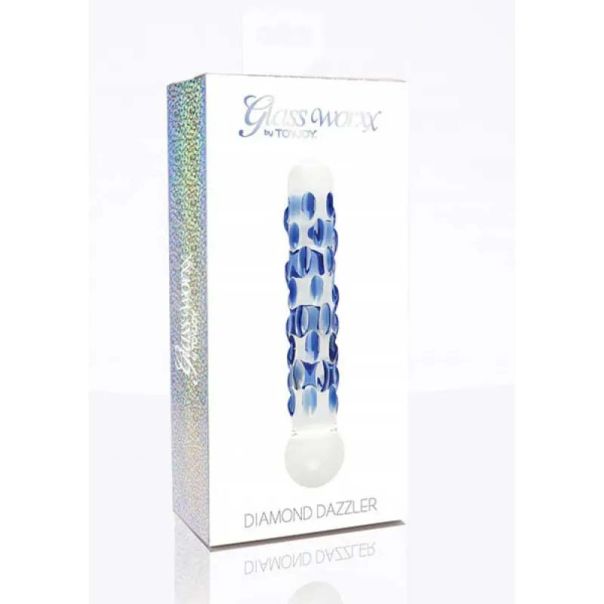 Stakleni dildo glass diamond - 10614