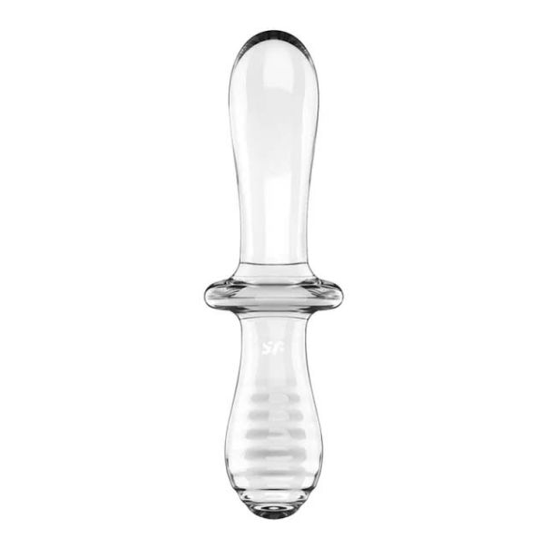 SATISFYER Double Crystal Glass Dildo Transparent - 4045665