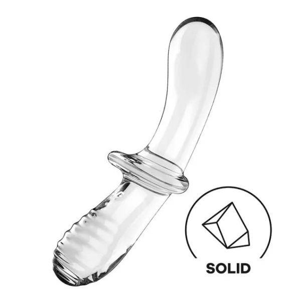 SATISFYER Double Crystal Glass Dildo Transparent - 4045665