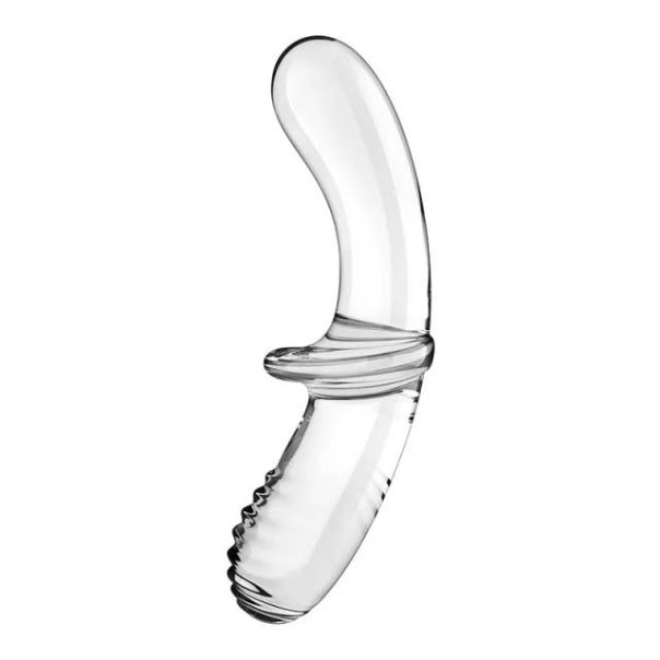 SATISFYER Double Crystal Glass Dildo Transparent - 4045665