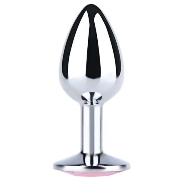 Veliki metalni analni dildo sa belim dijamantom - ft001031