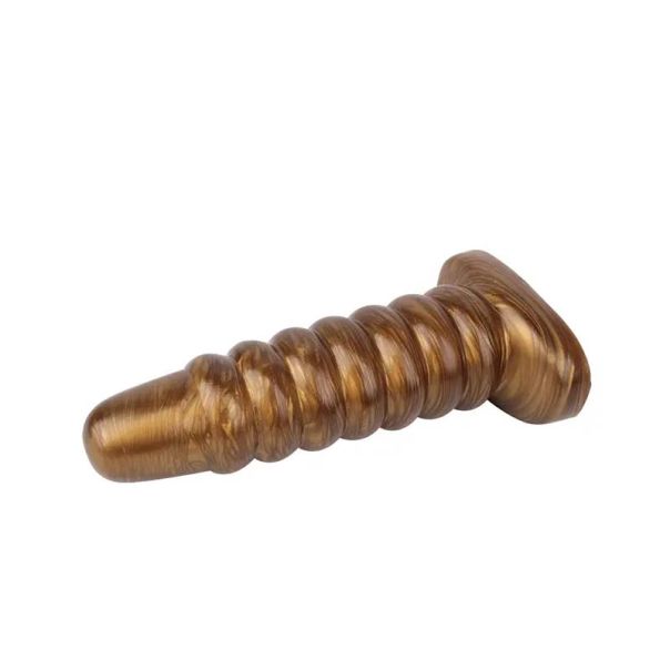 Veliki zlatni analni dildo 23cm - CN-711490153