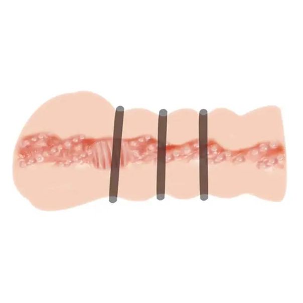 Masturbator veštačka vagina sa prstenovima - 009152H