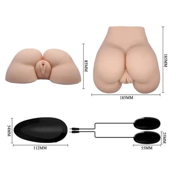 Veštačka vagina i anus sa vibracijom - 009173Z-1