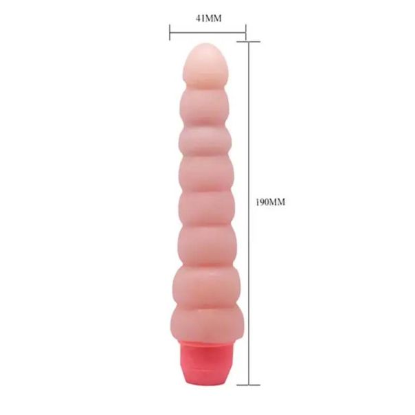 Rebrasti analni vibrator 16cm - 007102g