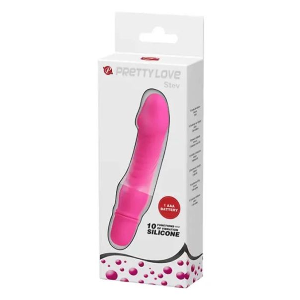 Mali roze vibrator 10 funkcija vibracije - 014510-2