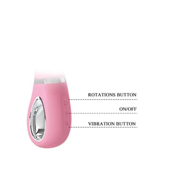 Vibrator sa Rotacijom Ternence Pink - 014620-1
