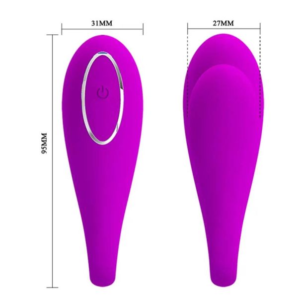 Vibrator za parove aplikacija ljubičaste boje - 014582HP
