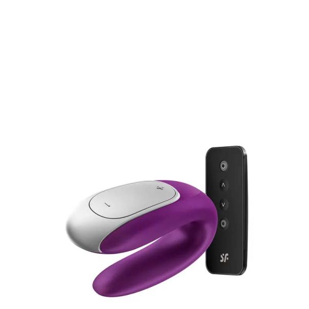 Vibrator za parove aplikacija Satisfyer Double Fun Violet - 4002460