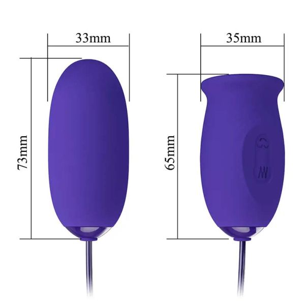 Vibro jaje i masazer klitorisa Daisy - 014749L