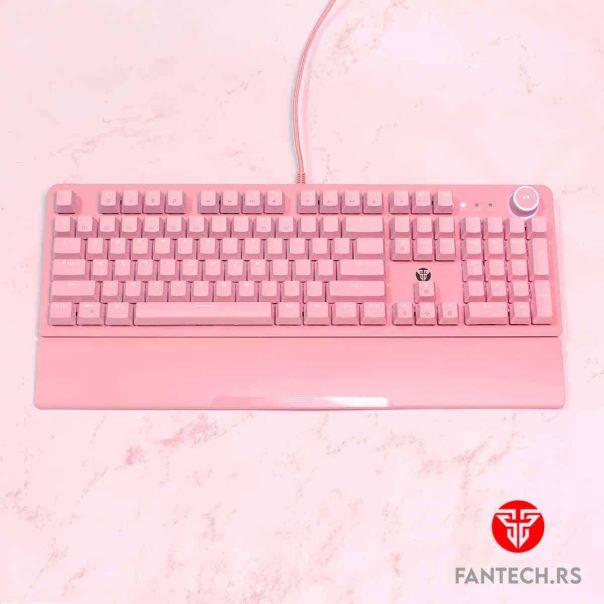 FANTECH Gejmerska mehanička tastatura MK853 MAX POWER SAKURA EDITION (CRVENI SWITCH) - FT92135