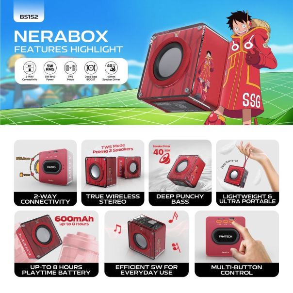 Fantech Wireless zvucnik BS152 OP NeraBox ONE PIECE LUFFY - EP3169533