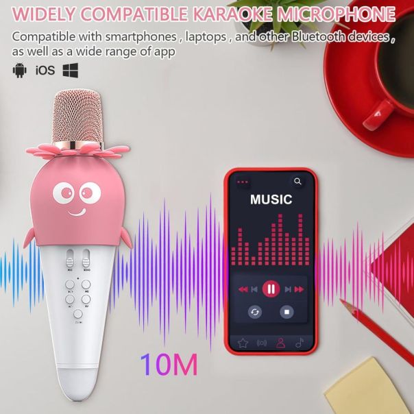 Mikrofon K5 roze - 225083