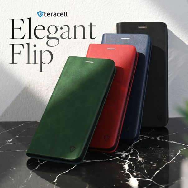 TERACELL Maska za Honor X7e tamno zelena Elegant Flip - EP3195837