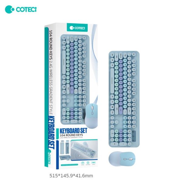 Combo mis i tastatura Coteci OF-054 plava - 224454