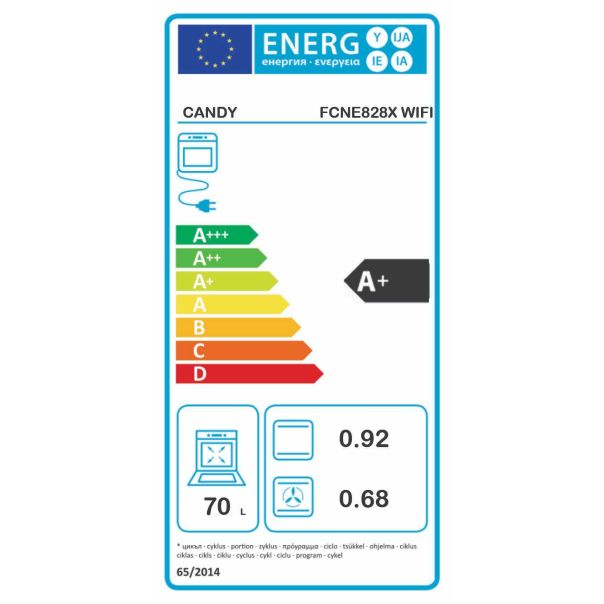 CANDY Ugradna rerna FCNE828X WIFI - FCNE828XWIFI