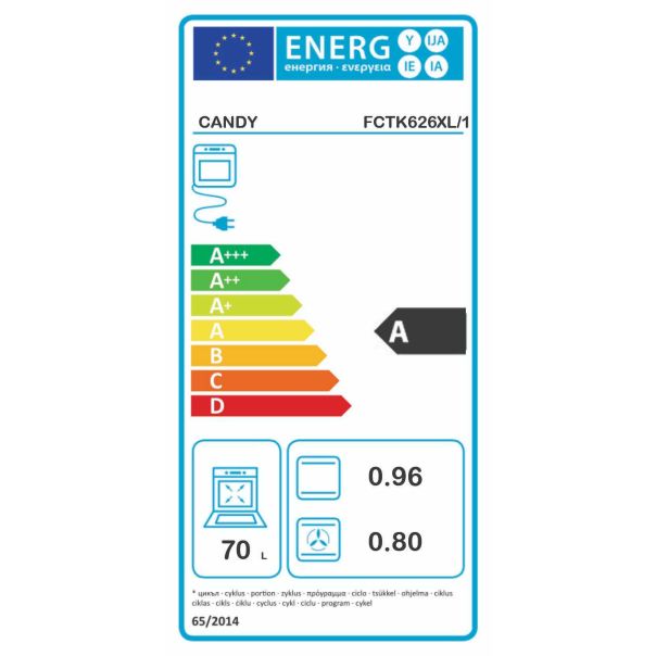 CANDY Ugradna rerna FCTK 626 XL/1 - FCTK626XL-1