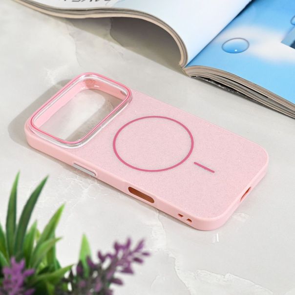 Maska za iPhone 17 Pro 6.3 Magsafe Sparkle Dust roze - 222935